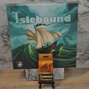 Islebound Board Game + Metropolis Expansion – Used Like New, Complete!